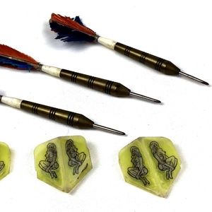 Vintage Dart Set Erotica Themed as in London Field